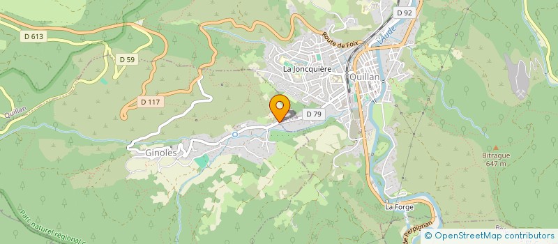 localisation de l'entreprise SCI DU REC DE GOURS  GINOLES