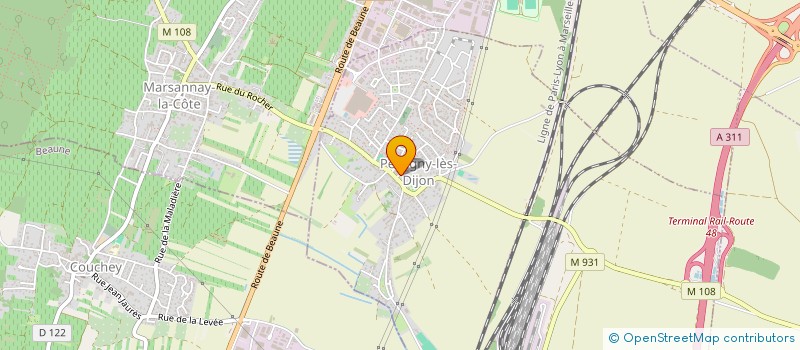 localisation de l'entreprise SCI DU RECEPT  PERRIGNY-LES-DIJON