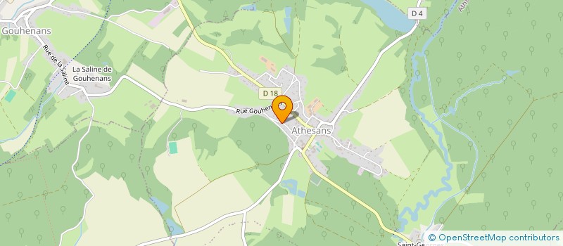 localisation de l'entreprise SCI DU RECHASSEY  ATHESANS-ETROITEFONTAINE