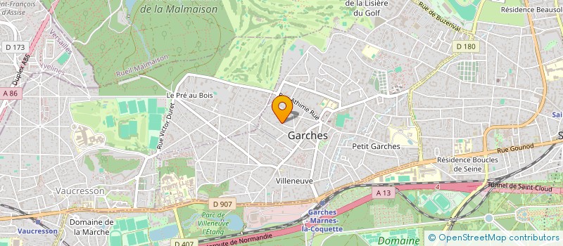 localisation de l'entreprise SCI DU REGARD à GARCHES