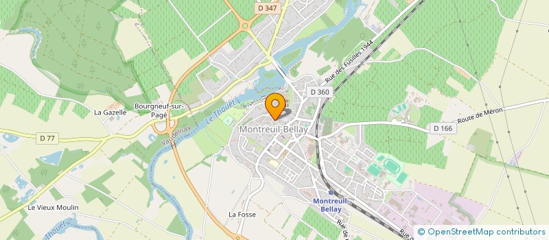 localisation de l'entreprise SCI DU RELAIS  MONTREUIL-BELLAY