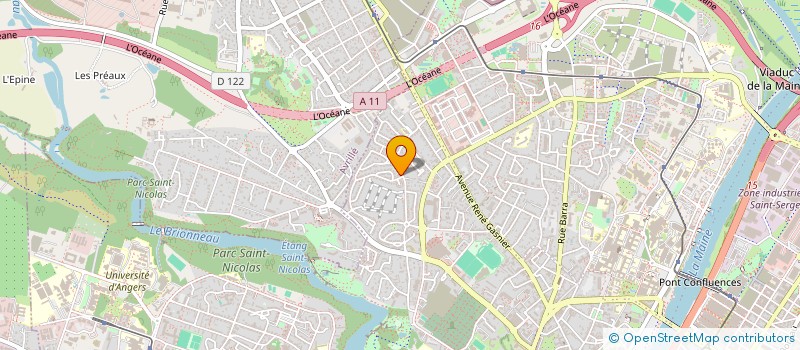 localisation de l'entreprise SCI DU RELAIS à ANGERS
