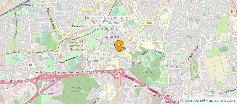 localisation de l'entreprise SCI DU RELAIS  PESSAC