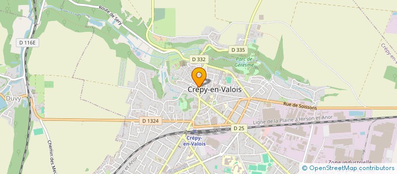 localisation de l'entreprise SCI DU RELAIS  CREPY-EN-VALOIS