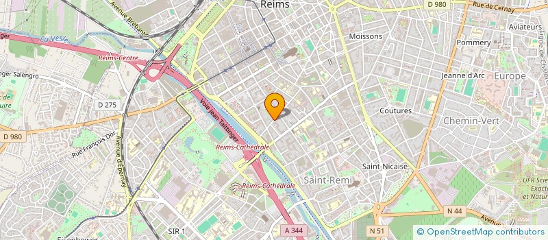 localisation de l'entreprise SCI DU RELAIS  REIMS