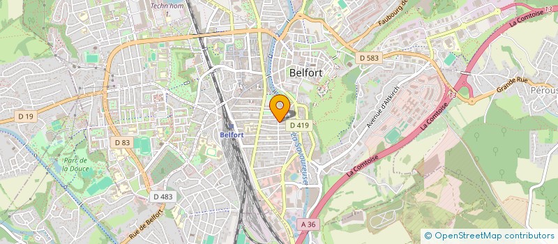 localisation de l'entreprise SCI DU RELAIS 93  BELFORT