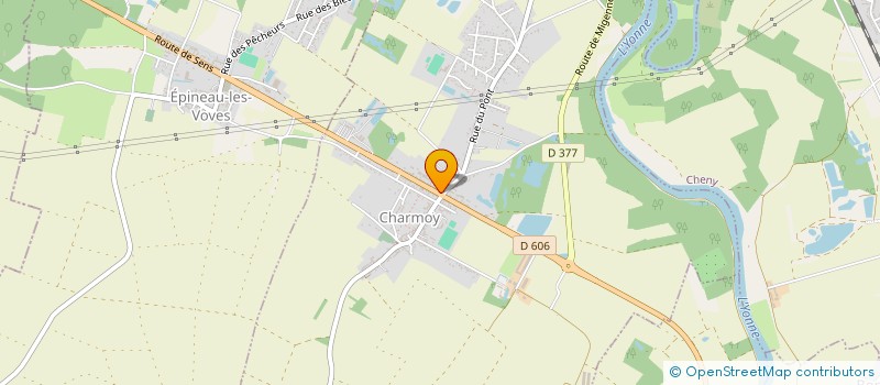 localisation de l'entreprise SCI DU RELAIS DE CHARMOY  CHARMOY