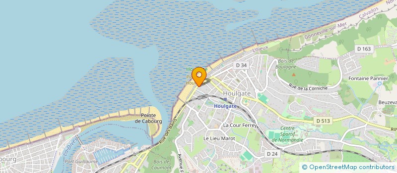 localisation de l'entreprise SCI DU RELAIS DE LA POSTE  HOULGATE