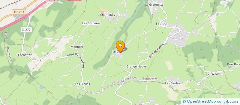 localisation de l'entreprise SCI DU RELAIS DE LA POSTE  LA ROCHE-SUR-FORON