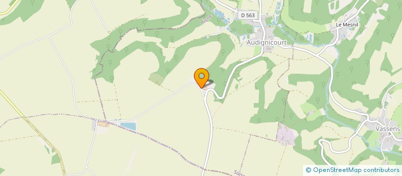 localisation de l'entreprise SCI DU RELAIS DE POSTE  AUDIGNICOURT