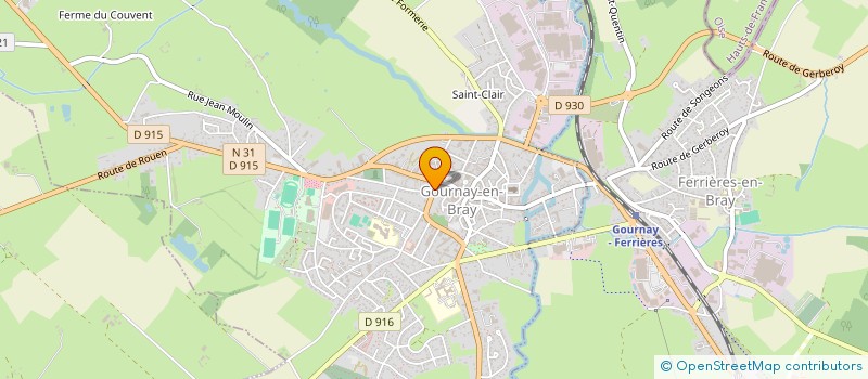 localisation de l'entreprise SCI DU RELAIS DE SAINT-CLAIR  GOURNAY-EN-BRAY