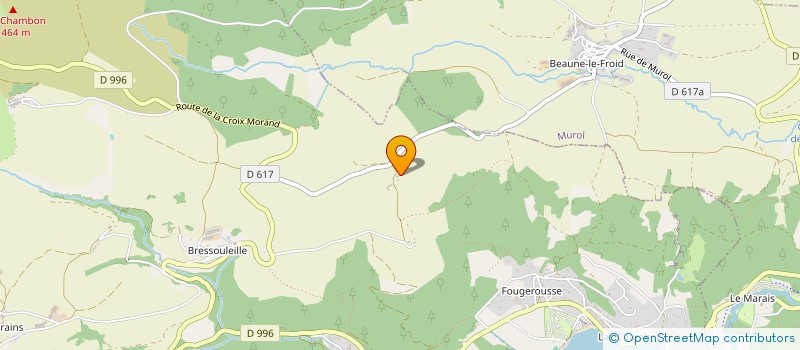 localisation de l'entreprise SCI DU RELAIS DES MONTAGNES  CHAMBON-SUR-LAC