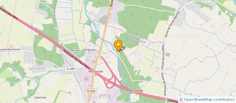 localisation de l'entreprise SCI DU RELAIS DU PONT DE L'AVANCE  SAINTE-MARTHE