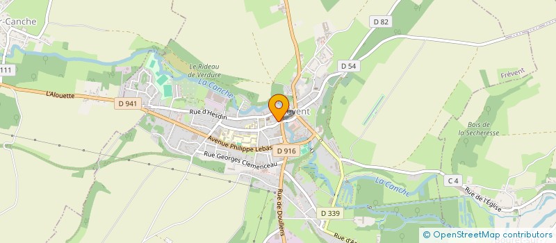 localisation de l'entreprise SCI DU RELAIS EQUESTRE  FREVENT