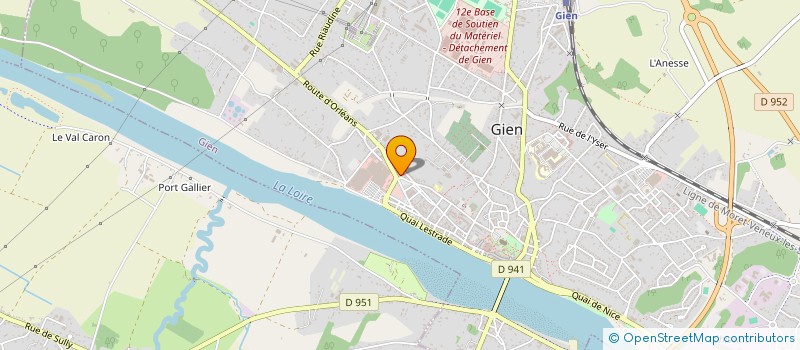 localisation de l'entreprise SCI DU RELAIS NORMAND à GIEN