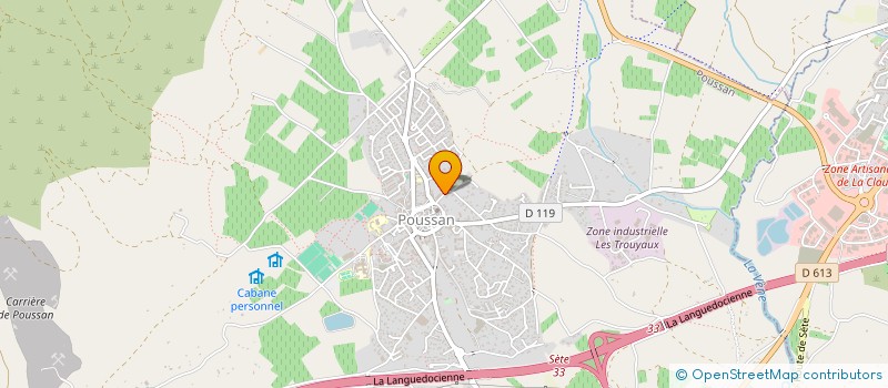 localisation de l'entreprise SCI DU REMPART  POUSSAN