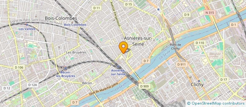 localisation de l'entreprise SCI DU REMPART  ASNIERES-SUR-SEINE