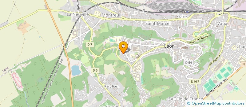 localisation de l'entreprise SCI DU REMPART à LAON