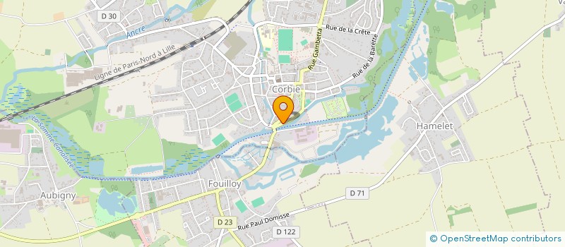 localisation de l'entreprise SCI DU REMPART à CORBIE
