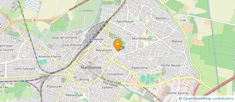 localisation de l'entreprise SCI DU REMPART à NARBONNE