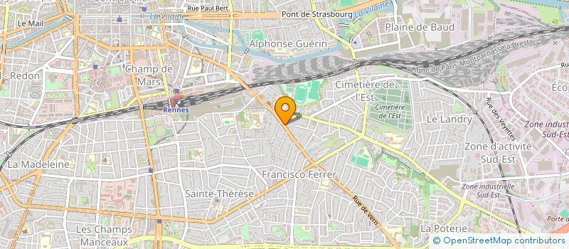 localisation de l'entreprise SCI DU REMPART  RENNES
