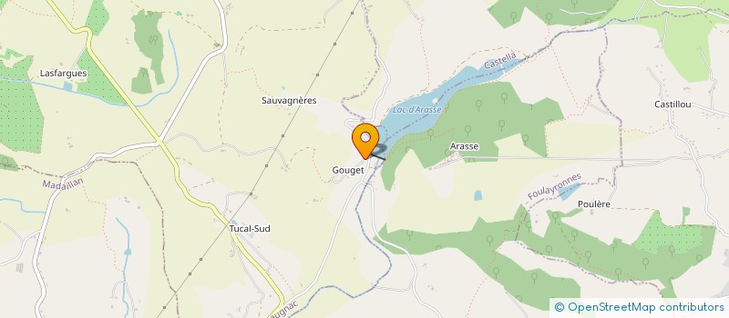 localisation de l'entreprise SCI DU REMPART  LAUGNAC