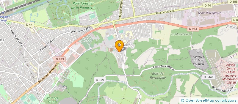 localisation de l'entreprise SCI DU RENARD  VAUJOURS