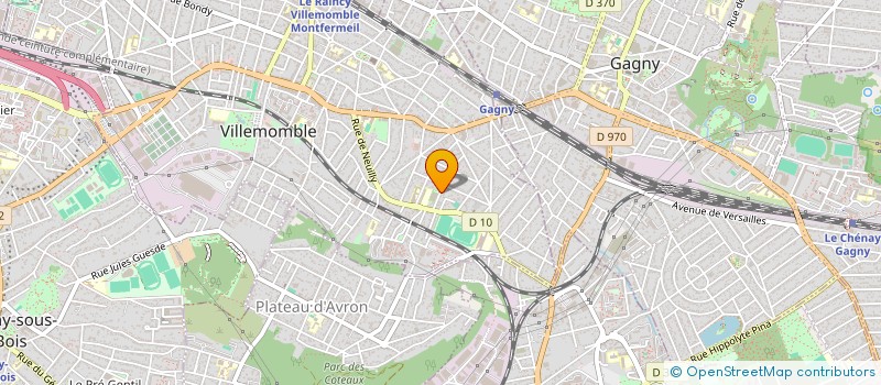 localisation de l'entreprise SCI DU RENDEZ VOUS II à VILLEMOMBLE