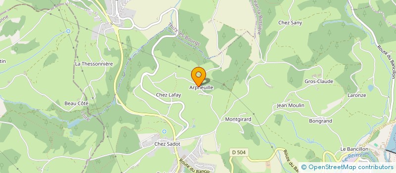 localisation de l'entreprise SCI DU RENOUVEAU  SAINT-JEAN-LA-BUSSIERE