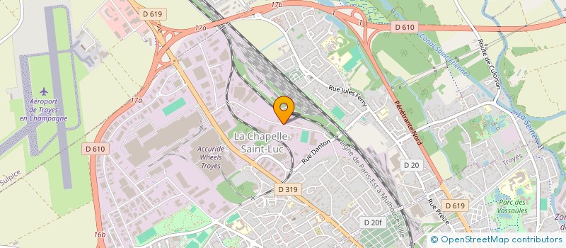 localisation de l'entreprise SCI DU RENOUVEAU  LA CHAPELLE-SAINT-LUC