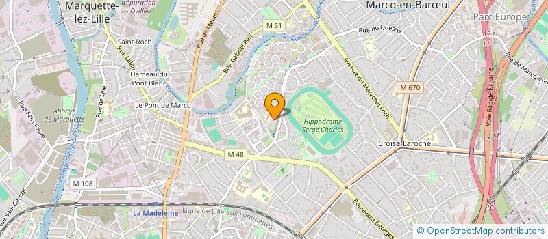 localisation de l'entreprise SCI DU RENOUVEAU à MARCQ-EN-BARŒUL