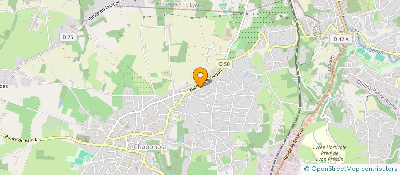 localisation de l'entreprise SCI DU RENOUVEAU  CHAPONOST