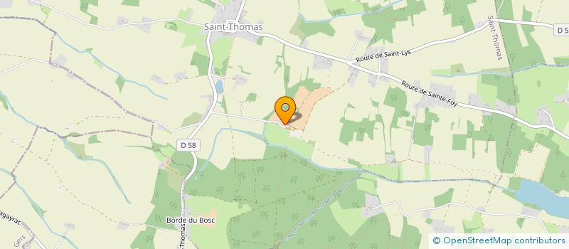 localisation de l'entreprise SCI DU RENTIN  SAINT-THOMAS