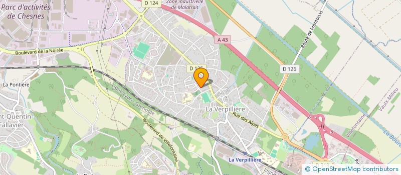 localisation de l'entreprise SCI DU REPOS  LA VERPILLIERE