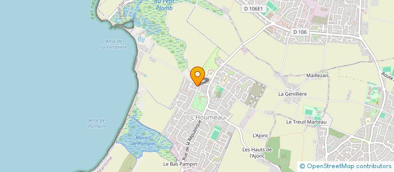 localisation de l'entreprise SCI DU REPOS  L'HOUMEAU