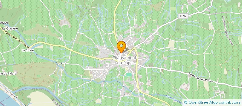 localisation de l'entreprise SCI DU RESERVOIR  CHATEAUNEUF-DU-PAPE