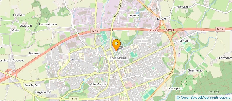 localisation de l'entreprise SCI DU REST COATILEZEC  LANDIVISIAU