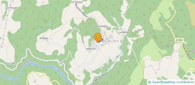 localisation de l'entreprise SCI DU RESTAURANT DE LA GARE  SAINT-ROME-DE-CERNON