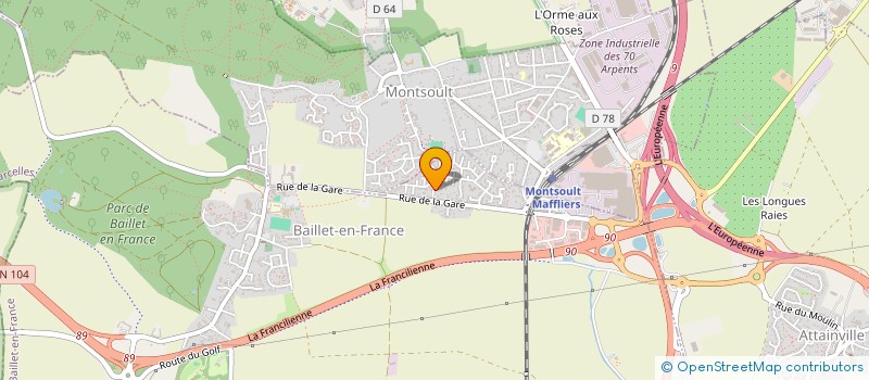 localisation de l'entreprise SCI DU RETOUR  BAILLET-EN-FRANCE