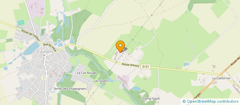 localisation de l'entreprise SCI DU RETRIEVER à COULLONS