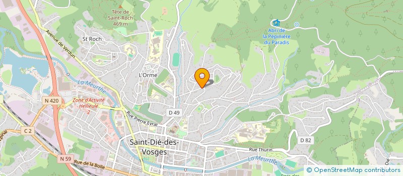 localisation de l'entreprise SCI DU RETZ  SAINT-DIE-DES-VOSGES
