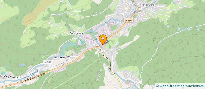 localisation de l'entreprise SCI DU REUCY  CORNIMONT