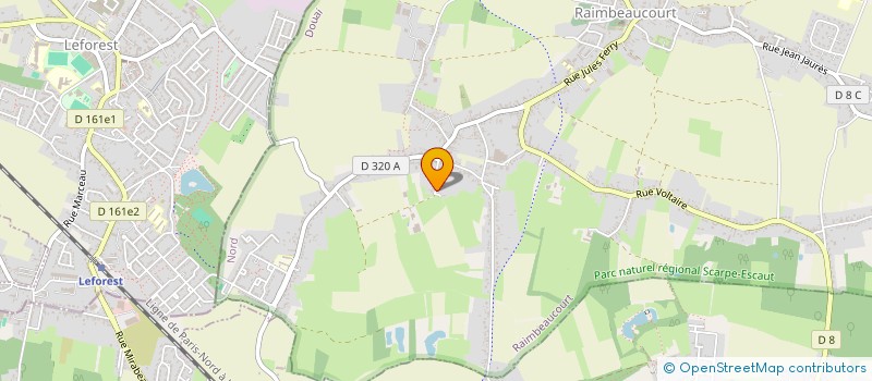 localisation de l'entreprise SCI DU REVE A L'EVEIL  RAIMBEAUCOURT