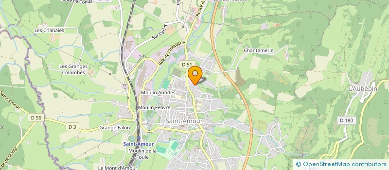 localisation de l'entreprise SCI DU REVERMONT  SAINT-AMOUR