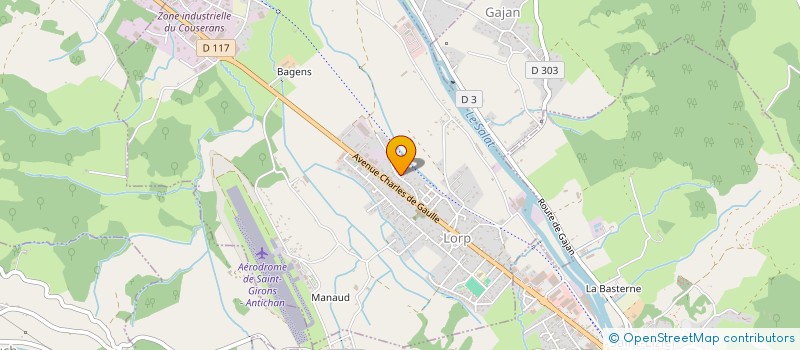 localisation de l'entreprise SCI DU REY à LORP-SENTARAILLE