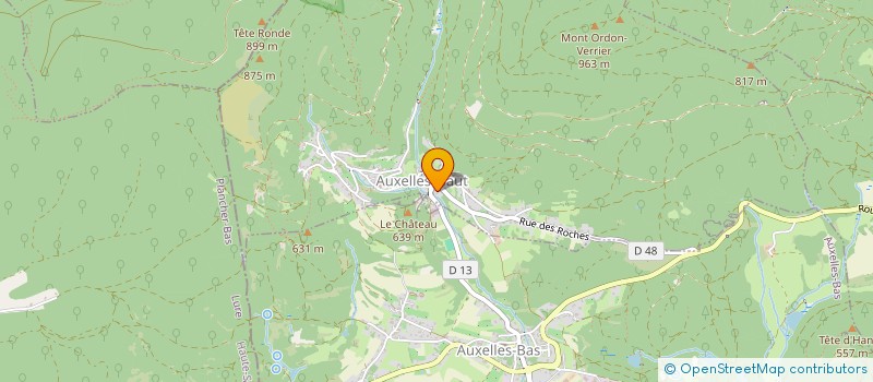 localisation de l'entreprise SCI DU RHONE  AUXELLES-HAUT