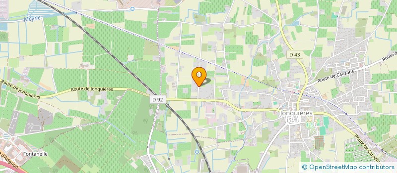 localisation de l'entreprise SCI DU RHONE  JONQUIERES