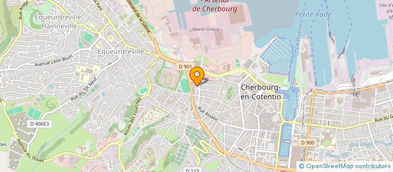 localisation de l'entreprise SCI DU RHONY à CHERBOURG-EN-COTENTIN