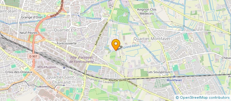 localisation de l'entreprise SCI DU RIBAN  AVIGNON