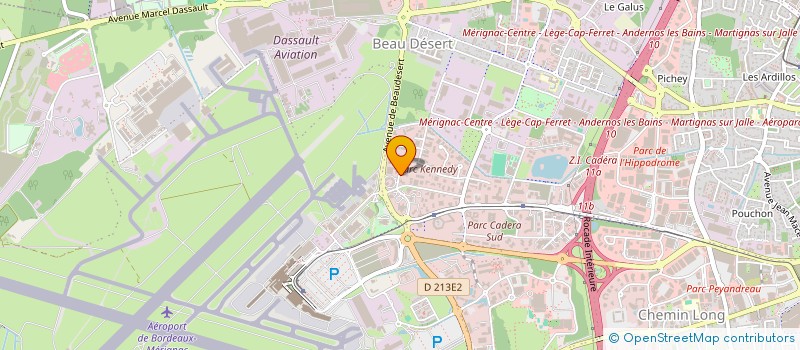 localisation de l'entreprise SCI DU RIBAY  MERIGNAC